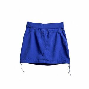 Columbia Blue Athletic Skort Skirt w/ Built-In Shorts Pockets Size M 16”